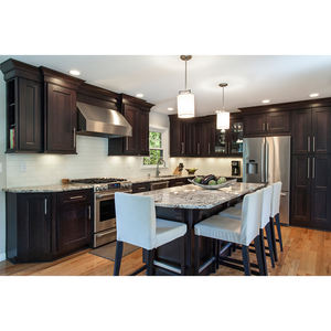 Set di Mobili da <span class=keywords><strong>Cucina</strong></span> in Legno Massello su Misura per Decorazione di Cucine di Piccole Dimensioni - Product Image 3