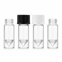 Flacon d'huile essentielle d'aromathérapie de 3 ml, flacon en verre à fond conique pour tester les parfums, échantillons de marques cosmétiques, emballage d'échantillons
