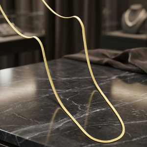 Cadena de Latón con Diseño de Serpiente Chapada en Oro de 14K, 18K, 24K al por Mayor, Cadenas de Moda, Collares con Estilo de Eslabones de Serpiente - Product Image 6