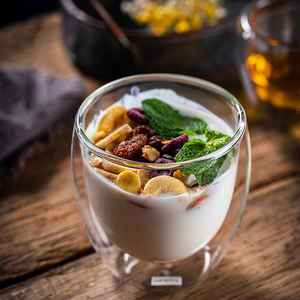 Sản Xuất Trà Cà Phê Tùy Chỉnh Cao Borosilicate Xử Lý Chịu Nhiệt Mug Cấp Thực Phẩm Cách Nhiệt Nóng Đôi Tường Ly Thủy Tinh - Product Image 6