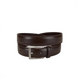 Ceinture décontractée pour homme BS INTERNATIONAL NA232, imprimé floral vintage, en cuir de vachette, boucle carrée en acier, écologique, imperméable, 3,8 cm - Product Image 6