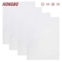FB TK Best Selling 6 Hole PVC Double Sided Pouches for A5 Size Binders/Photo Albums/Agenda Planner Covers with 4 Pouches