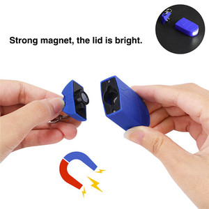 Portable Mini COB LED porte-clés lampe de poche interrupteur d'aspiration magnétique porte-clés poche torche lumière sac à dos lumière - Product Image 4