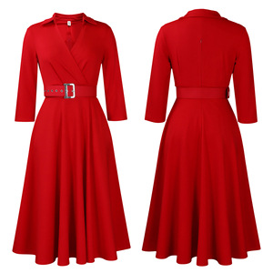 Abiti Africani in Chiffon Eco-Friendly per Donna Taglie Forti S-3XL, Vestito Formale Midi Musulmano, Abbigliamento <span class=keywords><strong>Turco</strong></span> con Set Cintura - Product Image 5