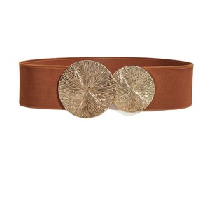 Sabuk wanita elastis <span class=keywords><strong>Vintage</strong></span>, sabuk Retro wanita <span class=keywords><strong>Vintage</strong></span>, elastis, Paduan lebar, gesper bulat, Multi warna, sabuk pinggang elastis, untuk rok gaun - Product Image 4