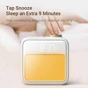 Lámpara de Escritorio con Alarma, Reloj LED para Despertar, Luz Nocturna que Simula el Amanecer y el Atardecer, Ambiente Colorido - Product Image 6