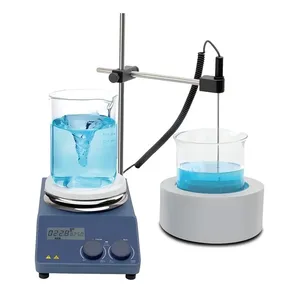 MS-H280-B500 500ml 1L Frasco con manta calefactora eléctrica 280°C, agitador magnético digital LED de laboratorio, mezclador de placa calefactora - Product Image 2