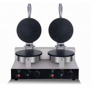 Double Bakers Snack Machines Commercial Electric Ice Cream Cone Gaufrier Machine Egg Roll Maker Machine - Product Image 5