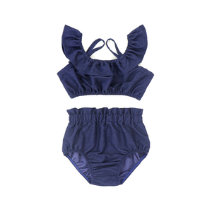 Ropa de Boutique para Niños al por Mayor, Conjuntos Florales de Verano para Bebés y Niñas, Ropa sin Hombros - Product Image 3