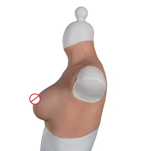 Seins artificiels en silicone réalistes pour travestis, forme de poitrine féminine en silicone avec bretelles - Product Image 4