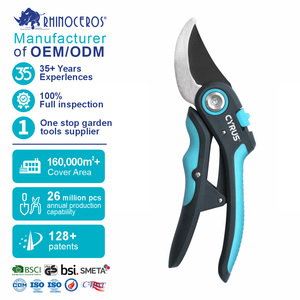 Ciseaux de jardin en acier au carbone à 4 points de pivotement, conception brevetée, économie <span class=keywords><strong>d</strong></span>'effort, <span class=keywords><strong>test</strong></span>és par la fréquence <span class=keywords><strong>d</strong></span>'utilisation du produit - Product Image 2