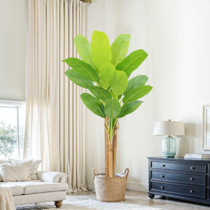 Style hawaïen grand bananier artificiel à trois tiges avec <span class=keywords><strong>intérieur</strong></span> extérieur fête de mariage en plastique bonsaï <span class=keywords><strong>plante</strong></span> - Product Image 3