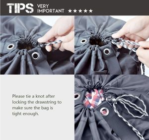 حقيبة كتف قابلة للتعديل مخصصة نايلون معلقة ملابس متسخة حقيبة ظهر قابلة للغسل مع حزام كتف لاستخدام الغسيل - Product Image 4