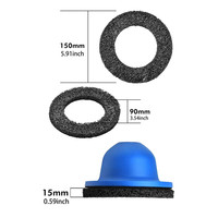 RPM maximales 1500 46 #   Meuleuse à moyeu en nylon avec disques de 150 mm/90 mm de diamètre pour le débavurage et les applications aluminium – Garantie 3 ans