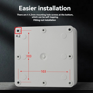 Endüstriyel 3 delikli basma düğmesi kontrol kutusu IP66/IP67 koruma ABS/<span class=keywords><strong>PC</strong></span> malzeme açık elektrik anahtarı muhafaza - Product Image 5