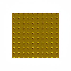 แผ่นปูพื้นสัมผัสสีเหลือง TPU ขนาด 58 x 58 ซม. พื้นผิวแบบมีปุ่มกดสำหรับนำทาง ปลอดภัยสำหรับผู้พิการ ใช้ได้ทั้งภายในและภายนอกอาคาร ติดตั้งด้วยอีพ็อกซี่ Ileritraffic PL - Product Image 2