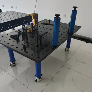 Factocy โต๊ะเชื่อมต้านทานการสึกหรอไนไตรด์ D28 โต๊ะงานเหล็กหล่อ โต๊ะเครื่องเชื่อม โต๊ะเชื่อมเหล็ก 3D