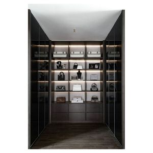 Prima nouveau design Walk in Closet contreplaqué porte battante panneau meubles chambre Villas <span class=keywords><strong>dressing</strong></span> placard garde-robe pour hommes - Product Image 4