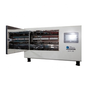 ISO 11507 ASTM D4587 tela tocada pequena câmara de teste de intemperismo acelerada UV revestimento de pintura caixa de clima plástica fluorescente - Product Image 2