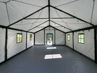 Meilleure tente militaire isolée thermiquement en coton à trois couches imperméable pour 20 personnes, fournie directement par l'usine
