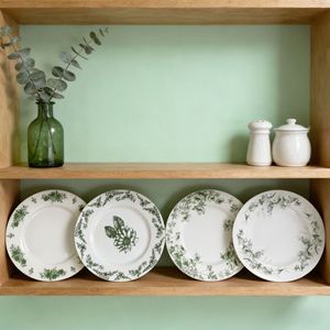 Assiette <span class=keywords><strong>de</strong></span> table en céramique <span class=keywords><strong>de</strong></span> style vintage français, rétro, pour l'extérieur, ronde, pour le petit-déjeuner, les plats occidentaux, les desserts, les gâteaux, les pâtes - Product Image 4
