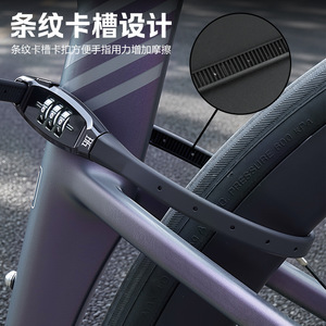 Yueli Bicycle Combination <b>Lock</b> 3 Digit Password Cable <b>Lock</b> <b>Portable</b> Secure Bike <b>Lock</b> For Helmet Basket Use - Product Image 3