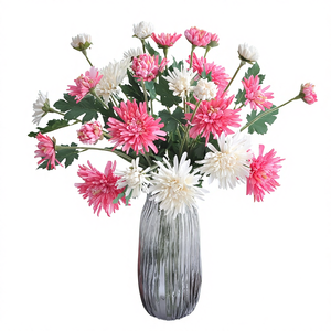 Bunga Spider <span class=keywords><strong>Mums</strong></span> Buatan 3 Tangkai yang Sedang Mekar Ideal untuk Dekorasi Rumah, Komersial & Rangkaian Bunga DIY - Product Image 2