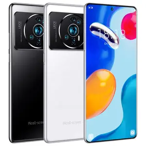 M12 울트라 오리지널 7.3 인치 48MP + 72MP 16GB + 512GB 10 코어 5G 스마트 핸드폰 대용량 배터리 전화 안드로이드 스마트 폰