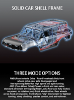 MJX H18P 1/18 Camion RC Crawler Brushless Bronco Baja 1000 à l'échelle 1/18, tout-terrain, mini camion 4CH T4E télécommandé RTR