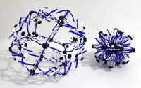Nouvelle conception de boules de fleurs respirantes à attraper à la main, jouets intelligents pour enfants, soulagement du stress, boule extensible avec LED clignotante
