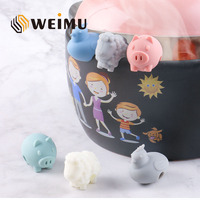 Pinces de couvercle de pot anti-déversement en silicone de dessin animé gadgets de cuisine en forme d'animal pour la cuisson des pinces de couvercle de pot de soupe à soupe