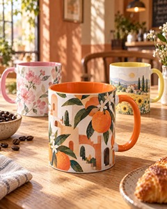 Tazas de Cerámica y Porcelana al por Mayor con Logotipo Personalizado, Diseño Moderno para Café, para Fiestas - Product Image 1