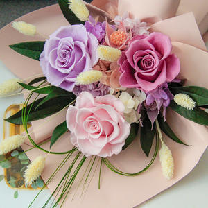 ช่อดอกกุหลาบจริงคุณภาพสูงสั่งทำพิเศษพร้อมพิมพ์โลโก้ + บรรจุภัณฑ์แบบกำหนดเองสำหรับของขวัญงานแต่งงานและวันวาเลนไทน์ - Product Image 5