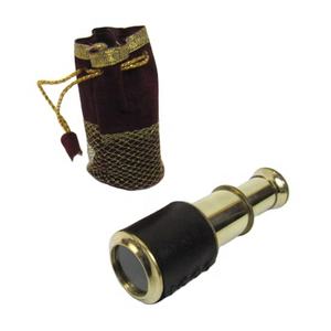 Telescopio extraíble vintage montado en cuero de 5 "pulgadas hecho a mano con bolsa elegante para senderismo y artículo de decoración del hogar a la venta - Product Image 1