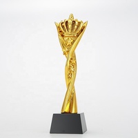 Honneur de Cristal Statuette Dorée Danse Ballet Résine Cristal Trophée Concours Prix