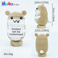 Poupée Amigurumi Hamster Crochetée à la Main Personnalisée en Gros pour le Soutien Émotionnel, Compagnon de Bureau, Cadeau, Fabricant OEM ODM