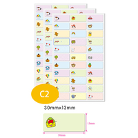 Individuelle Namensaufkleber-Rolle – Personalisierte, Wasserfeste Etiketten für Kinder, Schulbedarf, Verschiedene Muster, Tiere & Jungen-Designs