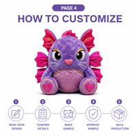 Peluche Poisson Violet Personnalisée Direct Usine en Coton PP Tissu Ultra Doux Anti-Stress Anniversaire - OEM/ODM pour Marques à Marque Blanche