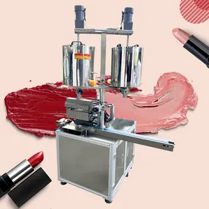 Automatic lipstick filler lip balm making machine heated garlic diy manual batter liquid chilli paste filling machine user