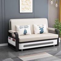 Sofá Cama Plegable Moderno Directo de Fábrica, Sofá Convertible Portátil con Estructura de Acero al Carbono Resistente para Sala de Estar/Apartamento
