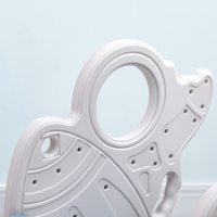 Toboggan pour enfants de 1 à 3 ans toboggan intérieur pliable en plastique facile à assembler ensemble de jeu pour enfants jouet fusée