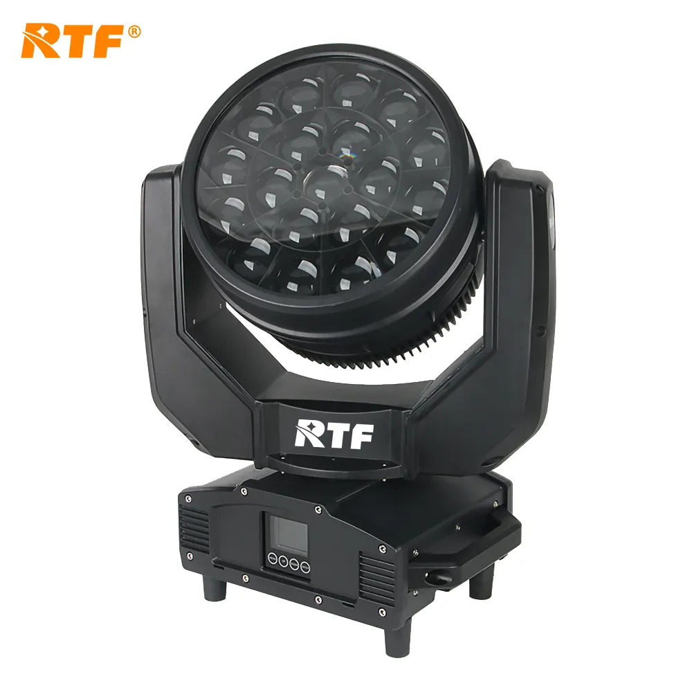 RTF IP65 moving head light 19x40w bee eyes light rgbw 4in1 led wash beam outdoor waterproof light for stage equipment