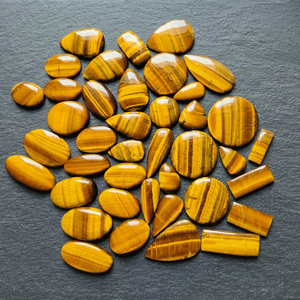 Wholesale Bulk Natural Multi <b>Tiger</b> <b>Eye</b> Cabochon Flatback Gemstones for Fine Jewelry Crafts MAHNAJ GEMS - Product Image 1