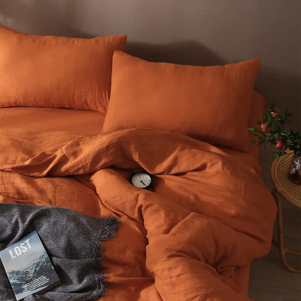 ยุโรปผ้าลินินธรรมชาติ100% ภาษาฝรั่งเศสคำผ้าลินินผ้าลินินผ้าปูที่นอนชุดผ้าปูที่นอนผ้าลินินบริสุทธิ์ชุดเตียงชุดขายส่ง