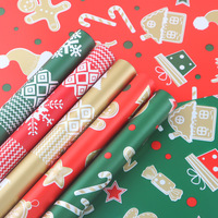 Kertas Pembungkus Bunga Bahan Plastik Bopp Tahan Air untuk Natal, Kertas Kemasan Bunga