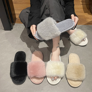 รองเท้าแตะ TPR คุณภาพสูง รองเท้าแตะผู้หญิง รองเท้าแตะขนนุ่ม รองเท้าแตะแฟชั่น รองเท้าแตะพื้นหนา ลดราคาสุดพิเศษ - Product Image 2