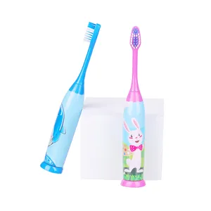 Oral hygiene Customized Children Electric Toothbrush Battery Operated Deep Cleaning Sonic Kids Electric Toothbrush