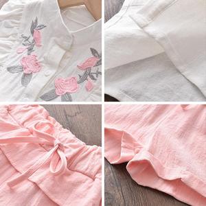 Nuevo Conjunto de Ropa de Verano para Bebés Niñas, Pantalones Cortos con Bordado Exquisito, Gran Venta - Product Image 3