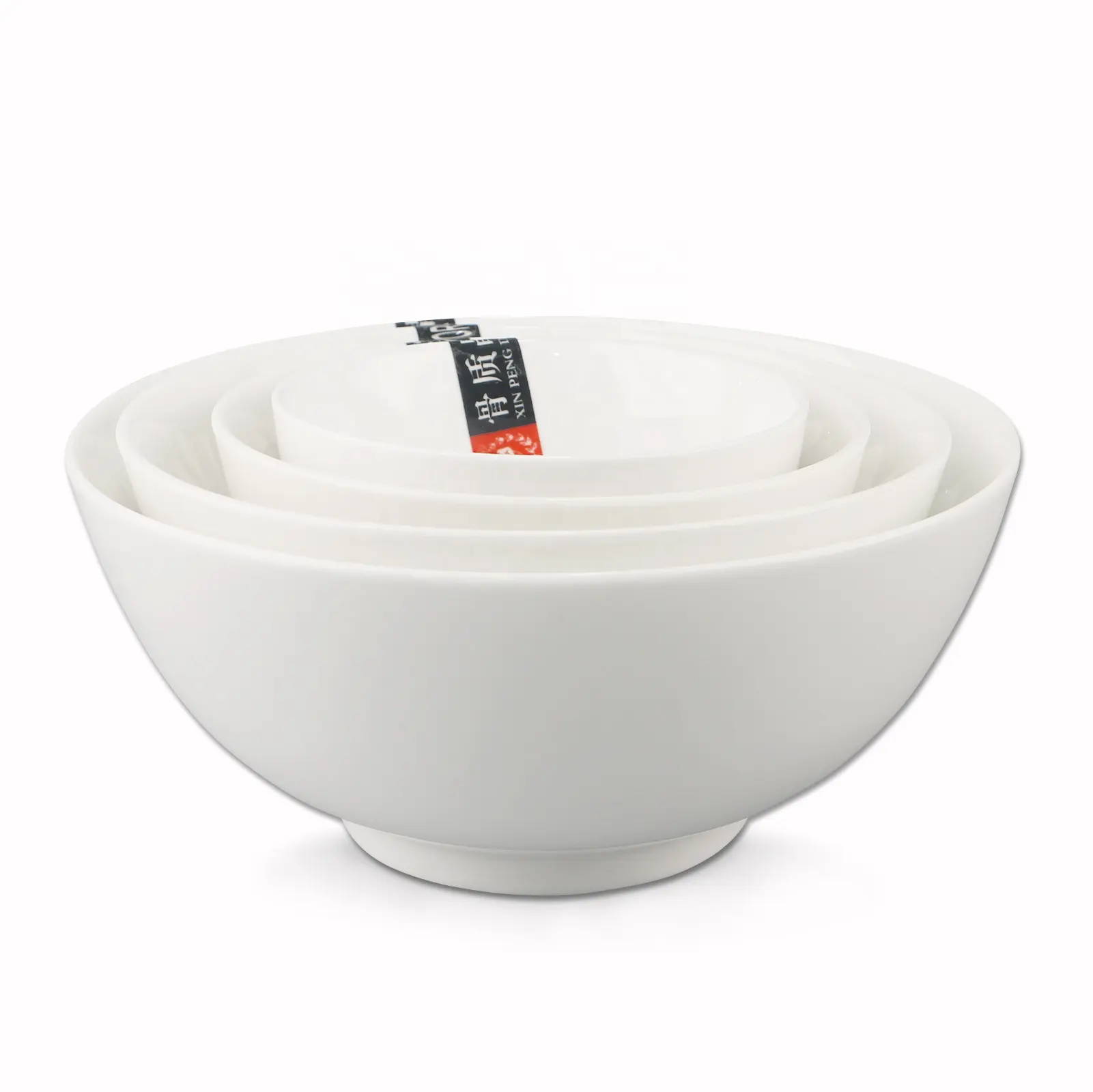 Cheap Super White Porcelain Ceramic Rice Bowl 4/4.5/5/5.5/6/7/8 inch for Western Restaurant Hotel salad bowl soup bowl