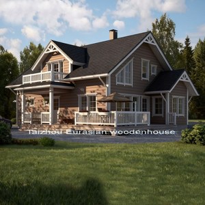 Gran Oferta: Moderna Villa Grande de Madera de Dos Pisos para Familias, con Dormitorios y Entrada. Kits de Estructura de Madera Prefabricada de Nivel Básico para Uso Exterior. - Product Image 2